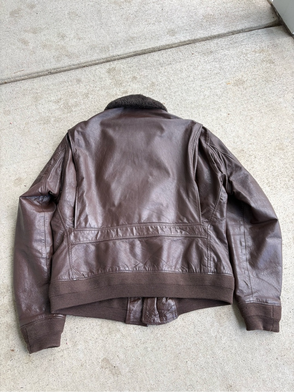 70s Willis & Geiger U.S. Navy Goatskin G1 Flight Jacket Sz 44 - Picture 6 of 8